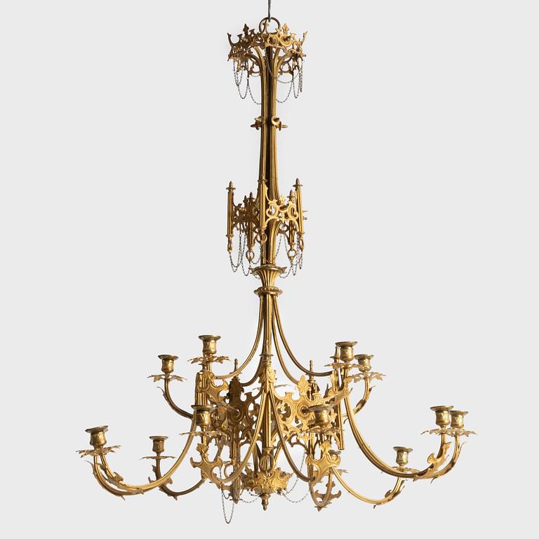 Ljuskrona, oscariansk, 1800-talets slut.