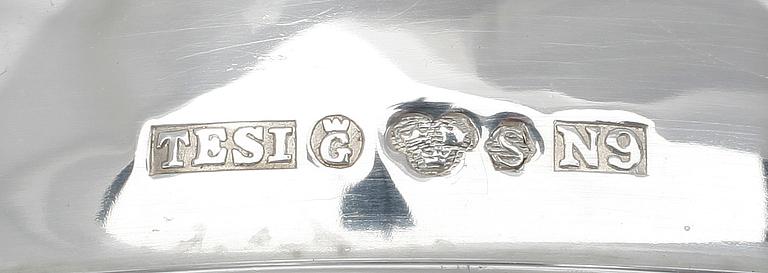 LJUSSTAKAR, 3 par, silver, 1900-tal.