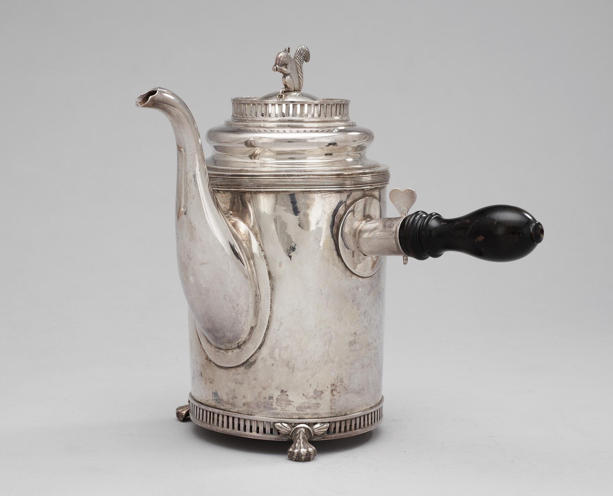 KAFFEKANNA, silver. G.Hofstedt, Örebro 1825.