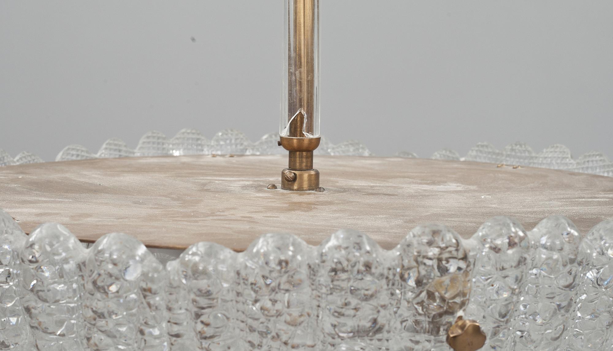 TAKLAMPA, glas. Orrefors, Carl Fagerlund.