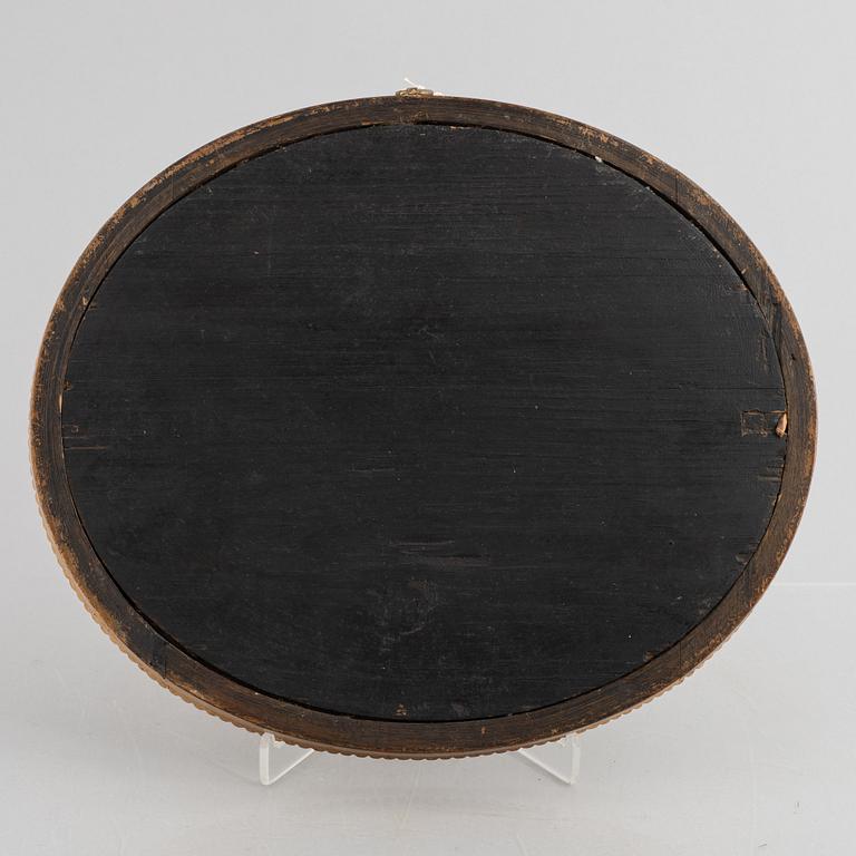 A presumably English reverse-glass painting, late 18th Century.