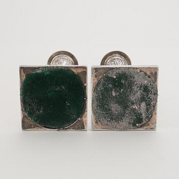 Ljusstakar, ett par, silver, edwardianska, London, 1904. Troligen Thomas Bradbury & Sons (Turner Bradbury).