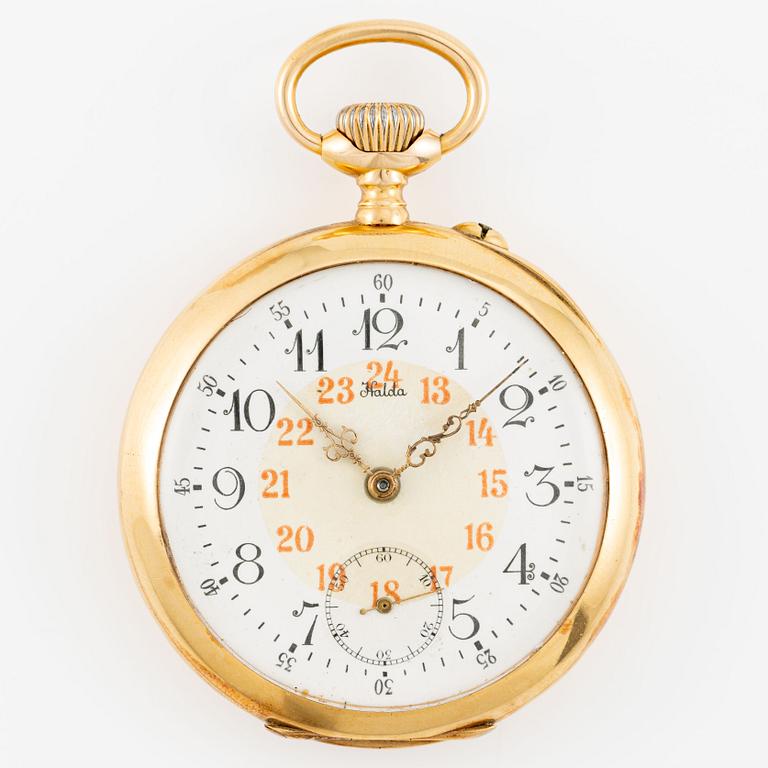 Halda, pocket watch, 49.5 mm.