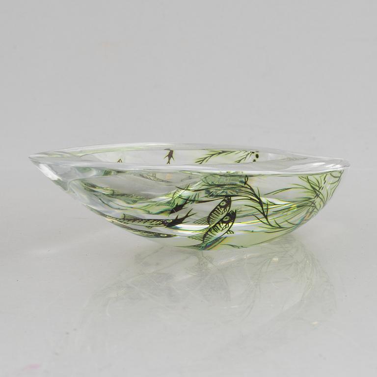 Edward Hald, a glass dish, Orrefors.