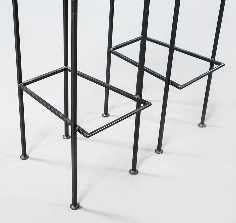 Four bar stools by Olson & Dåm, late 20th century.