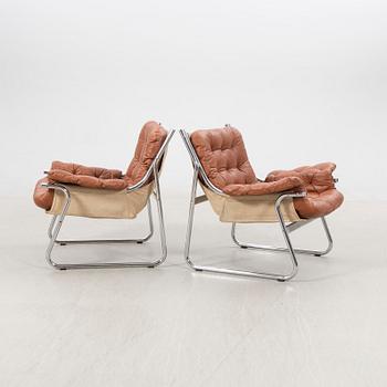 John-Bertil Häggström, armchairs, a pair, "Borkum", IKEA, 1970s.