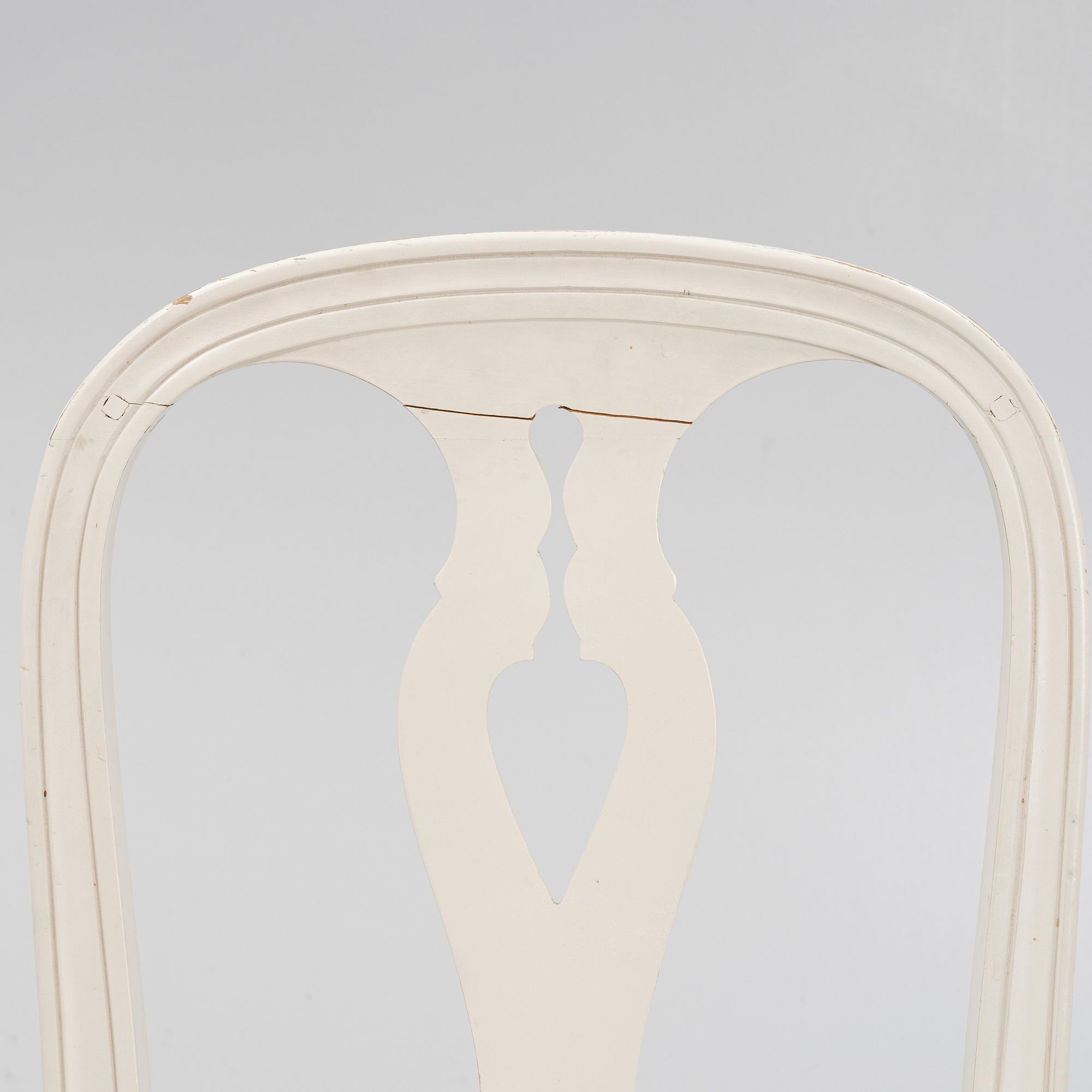 A set of eight 'Hallunda' Gustavian style chairs from Ikea, 1990s.