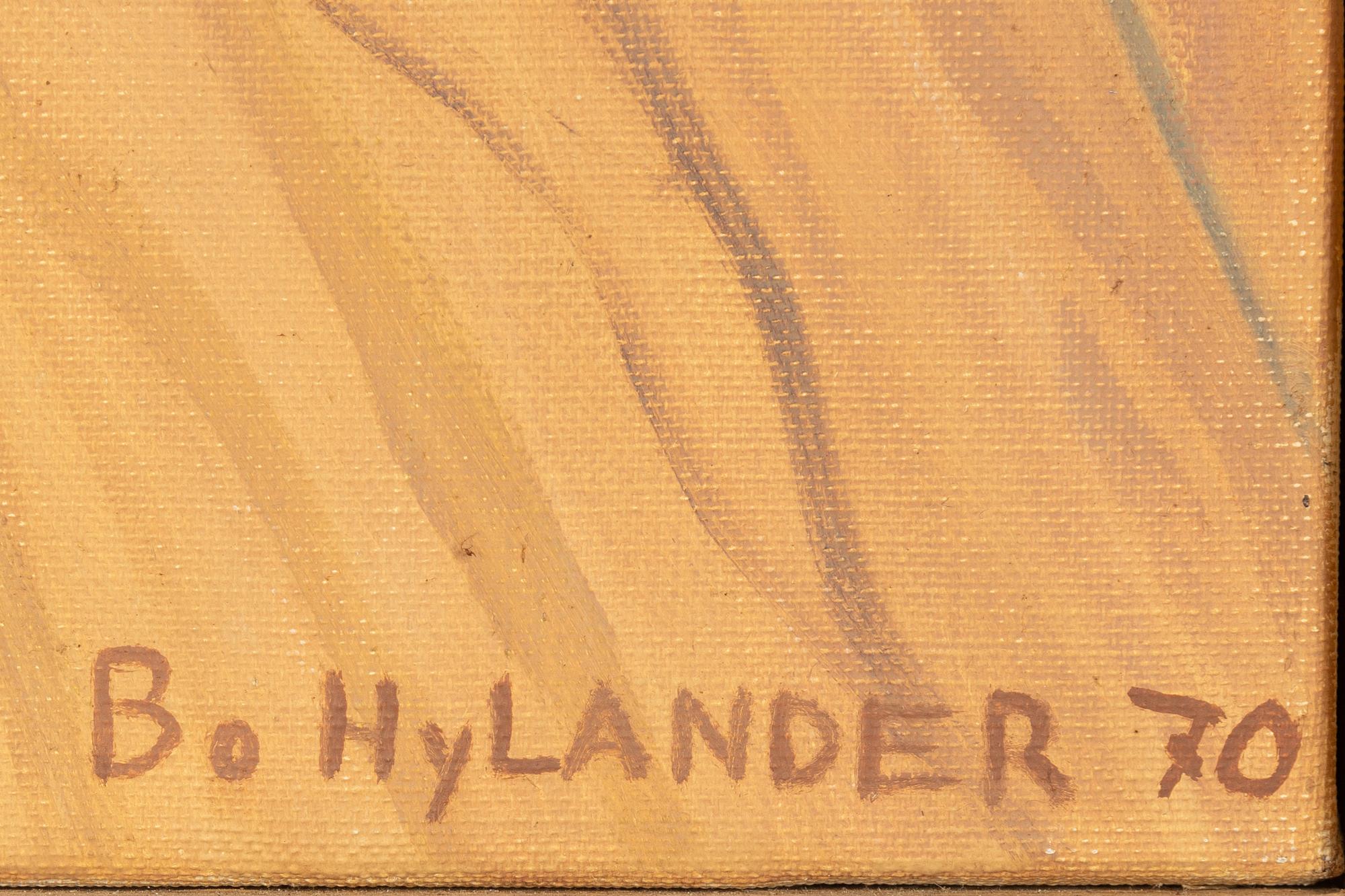Bo Hylander, olja på duk, signerad och daterad -70.