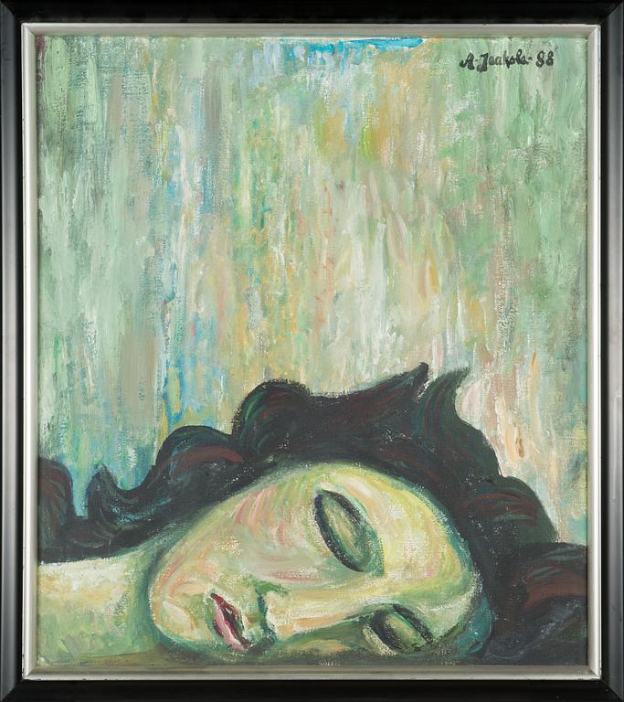 Alpo Jaakola, oil on canvas, sogned and dated -88.
