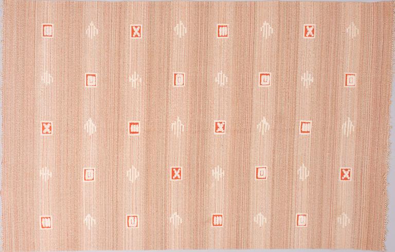 TOINI KALLIO, FLAT WEAVE. Kämmen (Palm). Woven by Aaltosen Mattokutomo Kiikka, 1930s.