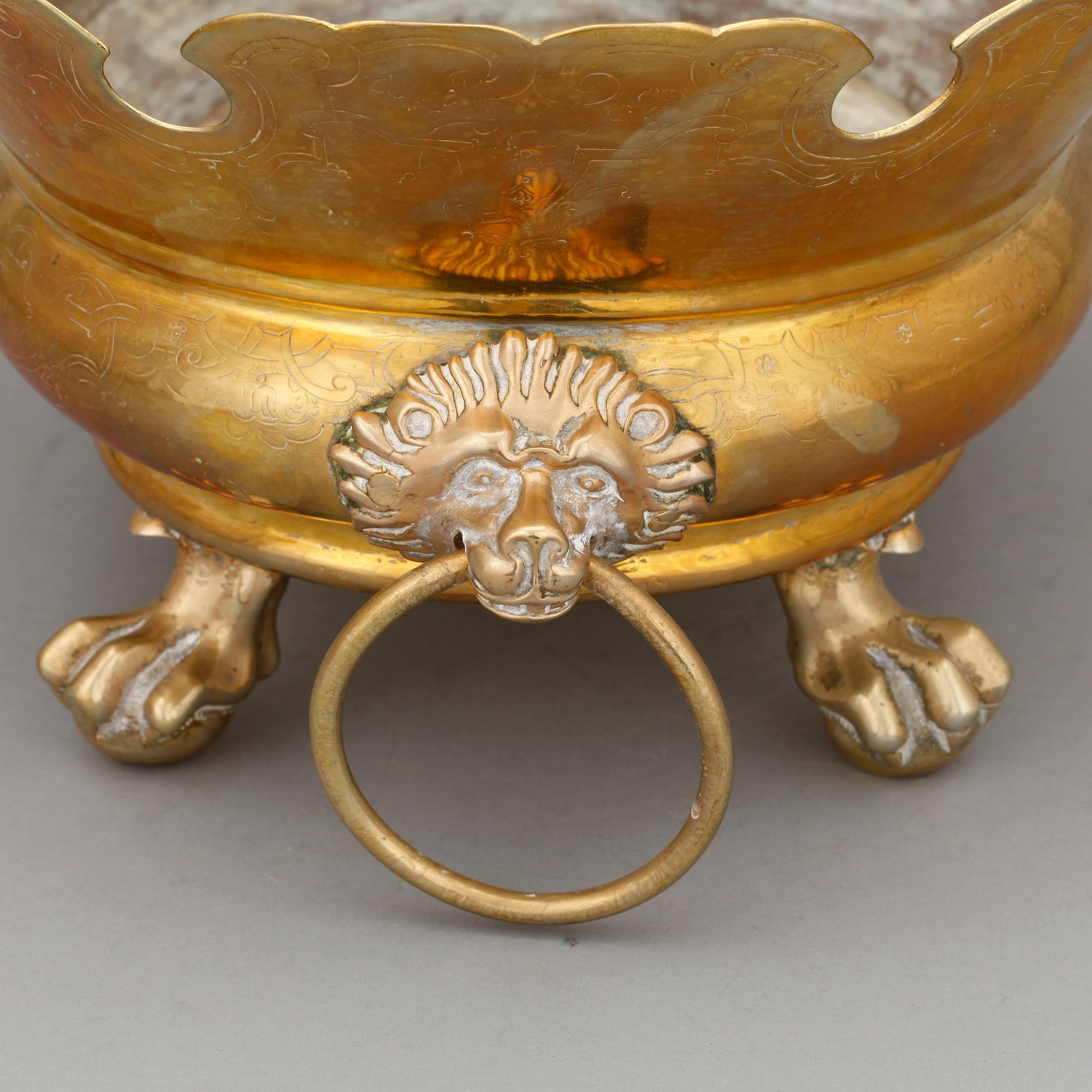 CHAMPAGNE/VINKYLARE, mässing, 1700-tal.