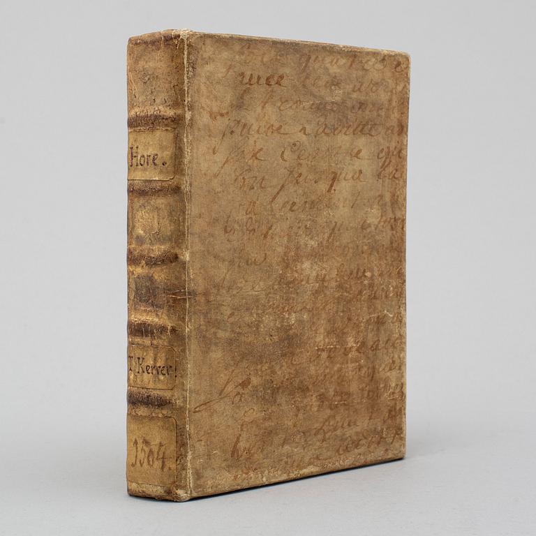 BOOK, Printed entirely printed on vellum, 1504.