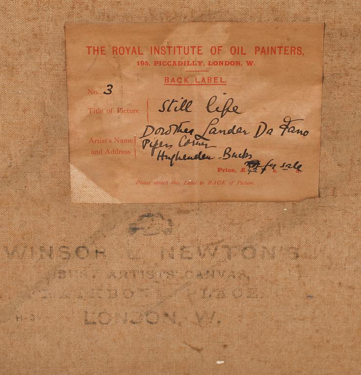 OKÄND KONSTNÄR, olja på duk, monogramsignerad Dl och daterad 1914.
