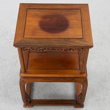 A Chinese hardwood table / shelf, 1900s.