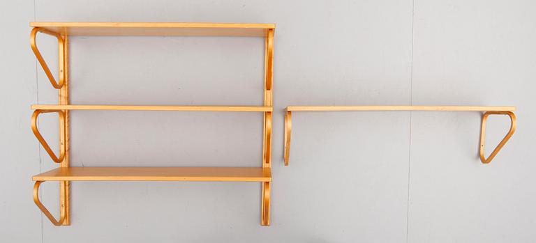 BOKHYLLOR, 2 st, "112A", Alvar Aalto, Artek, 1900-talets andra hälft.