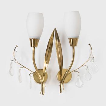 Maria Lindeman, a pair of mid-20th century wall lights.