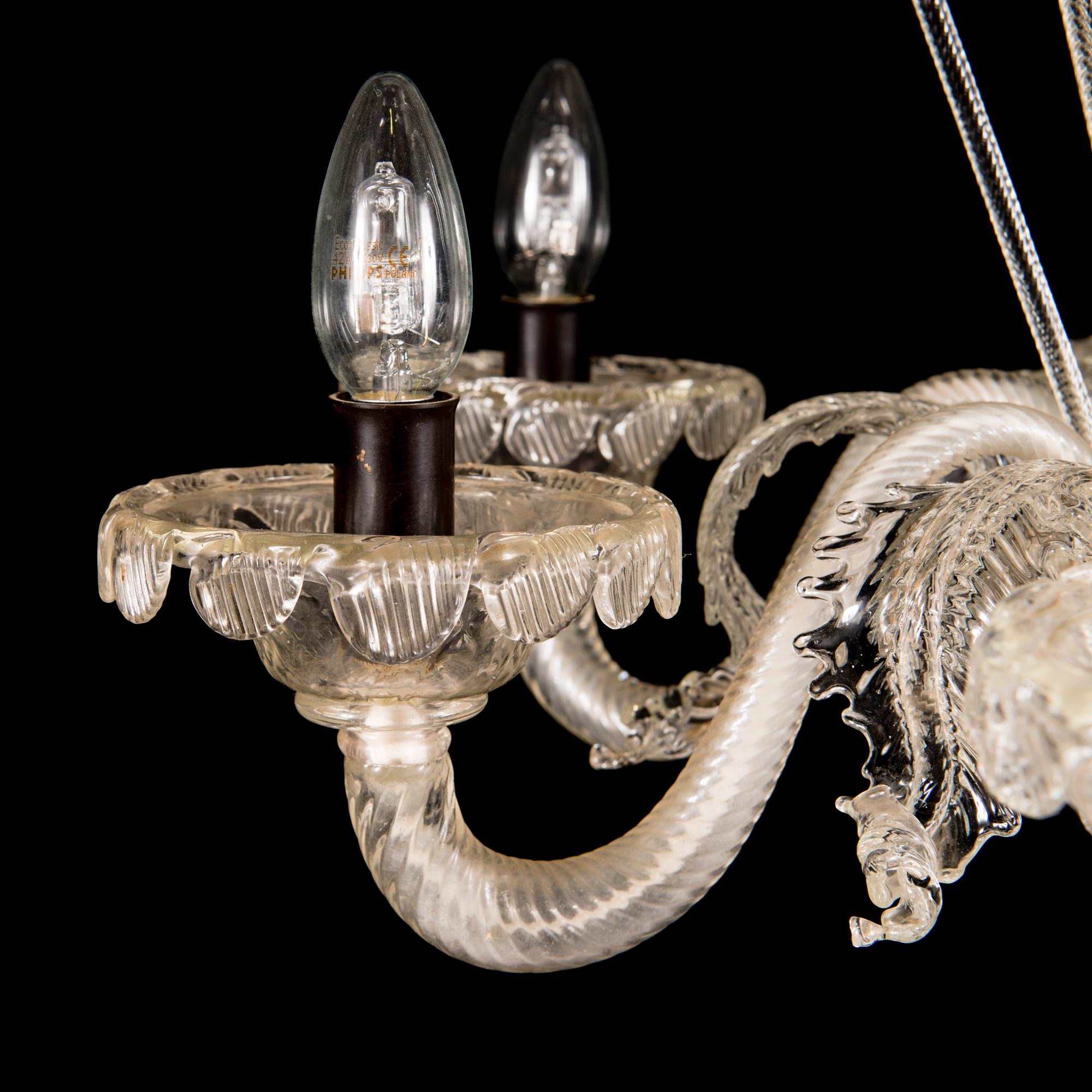A mid-20th Century Murano glass chandelier.