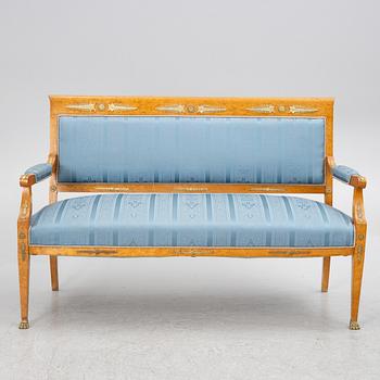 Salon group, 6 pieces, Empire style, around 1900.