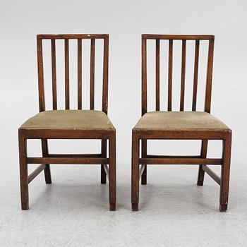 Coronation chairs, 6 pcs, used among others at the coronation of Elizabeth II, England, 19th century.