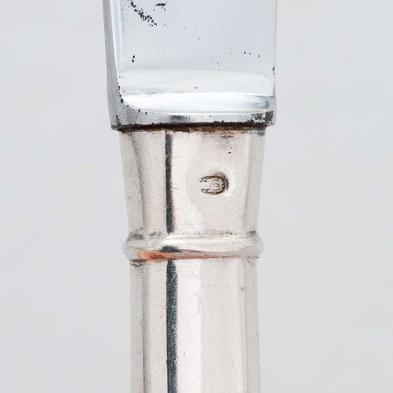 A 24-piece set of Latzko silver cutlery, Pest, Austro-Hungarian Empire 1878-1922.