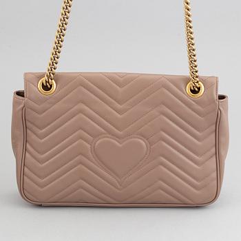 Gucci, a matelassé leather 'Marmont Medium' sholder bag.