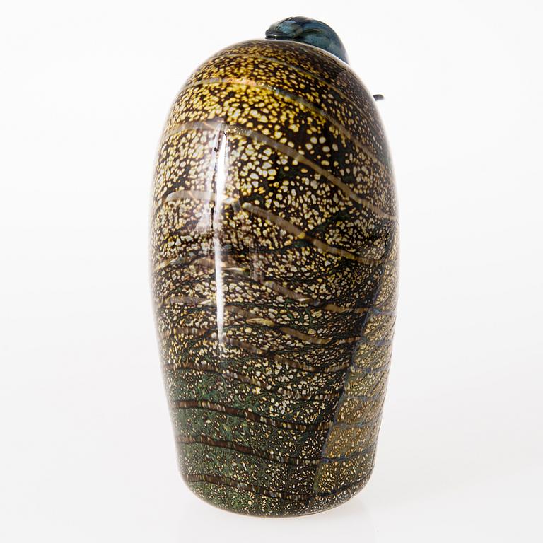 OIVA TOIKKA, a glass bird, signed Oiva Toikka Nuutajärvi.