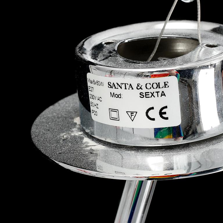 Miguel Milá, a ceiling light "Sexta" for Santa & Cole, Spain.
