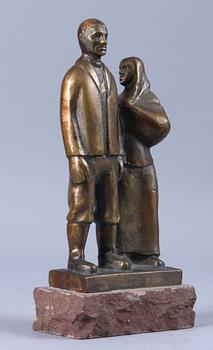 AXEL OLSSON, skulptur, brons, sign.