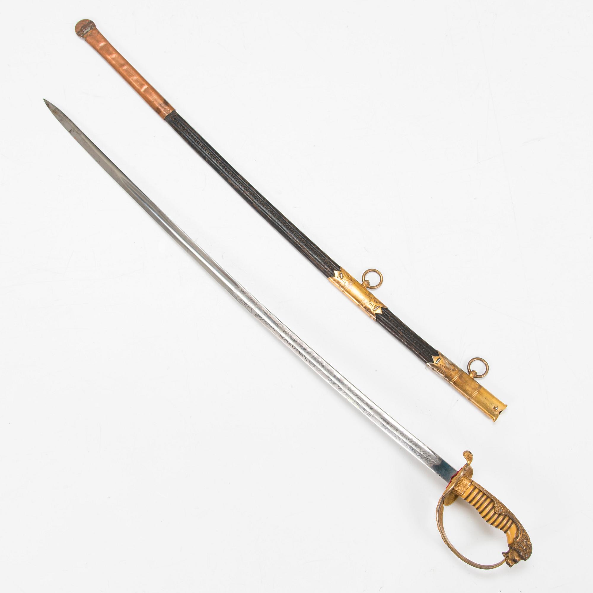 A naval officer Sabre, M1890, Germany.
