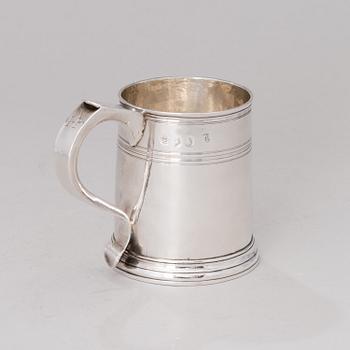 MUGG, sterling silver, Dublin, Irland 1736.