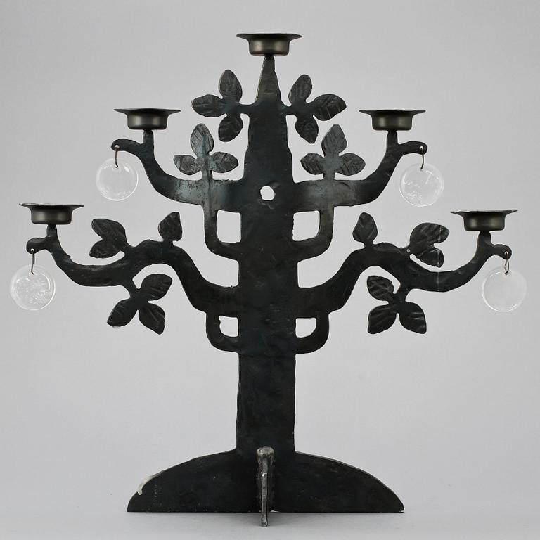 KANDELABER, smide, Erik Höglund, 1900-talets andra hälft.