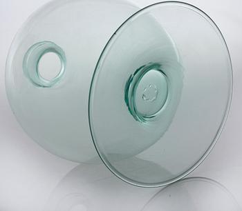 A glass vase, possibly by Napoleone Martinuzzi or Vetorio Zecchin, MVM Cappellin Murano, first half of the 20th century.