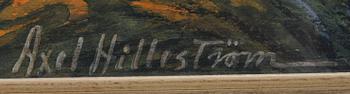AXEL HILLESTRÖM, blandteknik, sign.