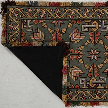 Sled cushion, dated 1938, approx. 180 x 52 cm.