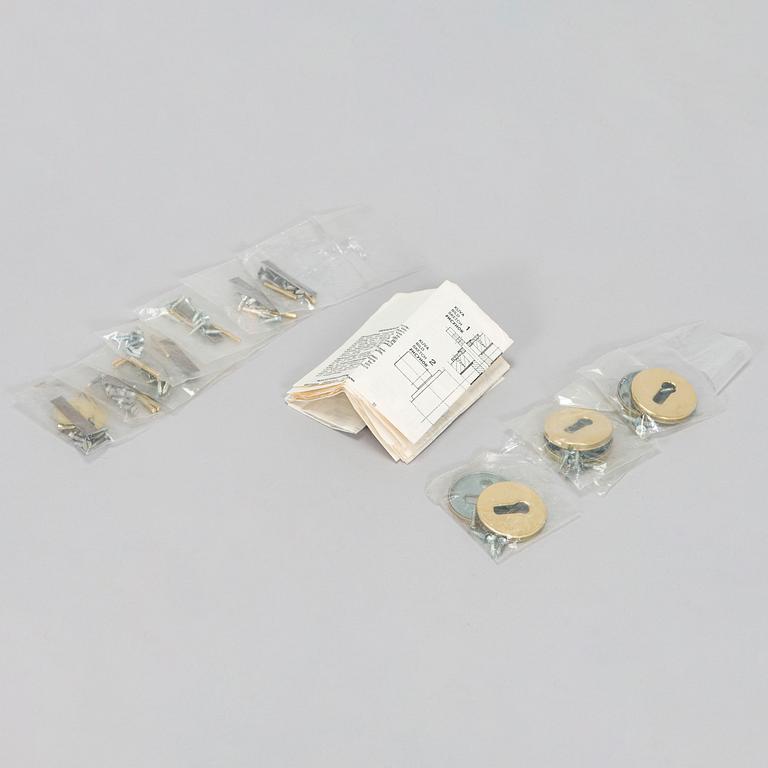 Timo Sarpaneva, seven pairs of 'Vaippa' door handles, manufacturer Primo 1960s.