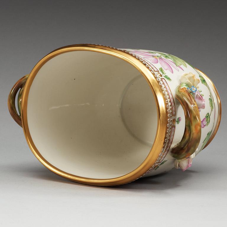 A Royal Copenhagen 'Flora Danica' wine cooler/cache pot, Denmark, 20th Century.