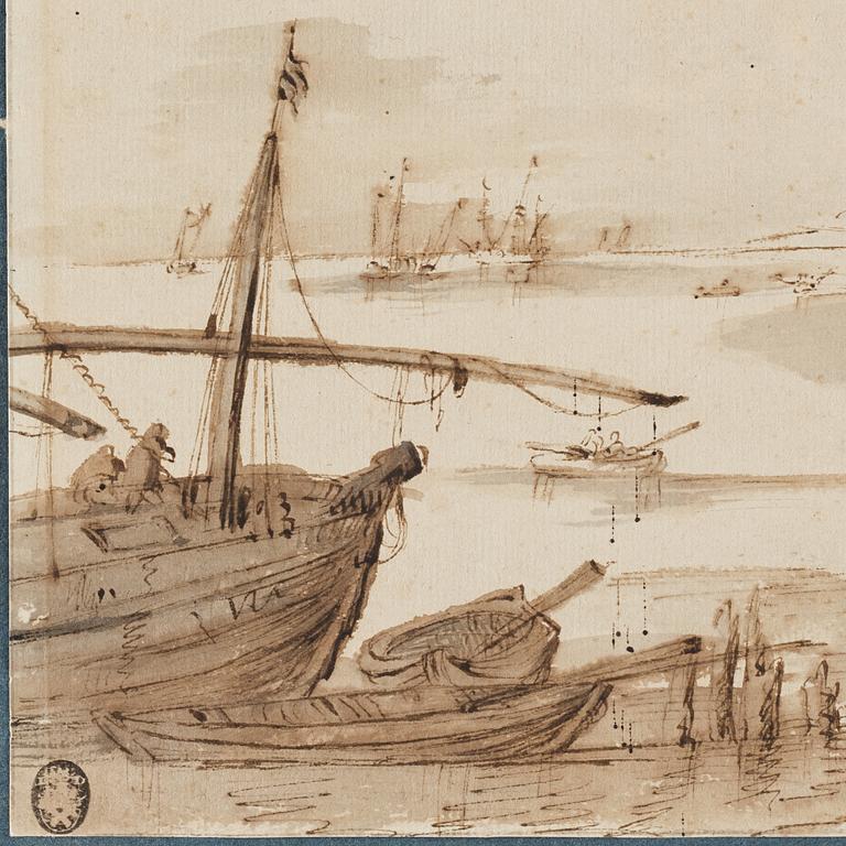 PAUL BRIL, circle of. Unsigned. inkwash 18.5 x 30.5 cm.