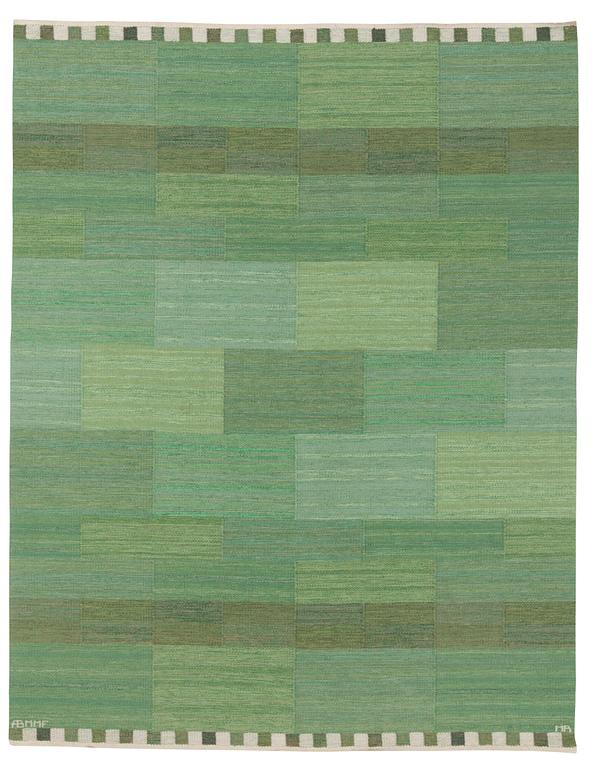 Marianne Richter, MATTA. "Muren, grön". Rölakan. 255,5 x 198 cm. Signerad AB MMF  MR.