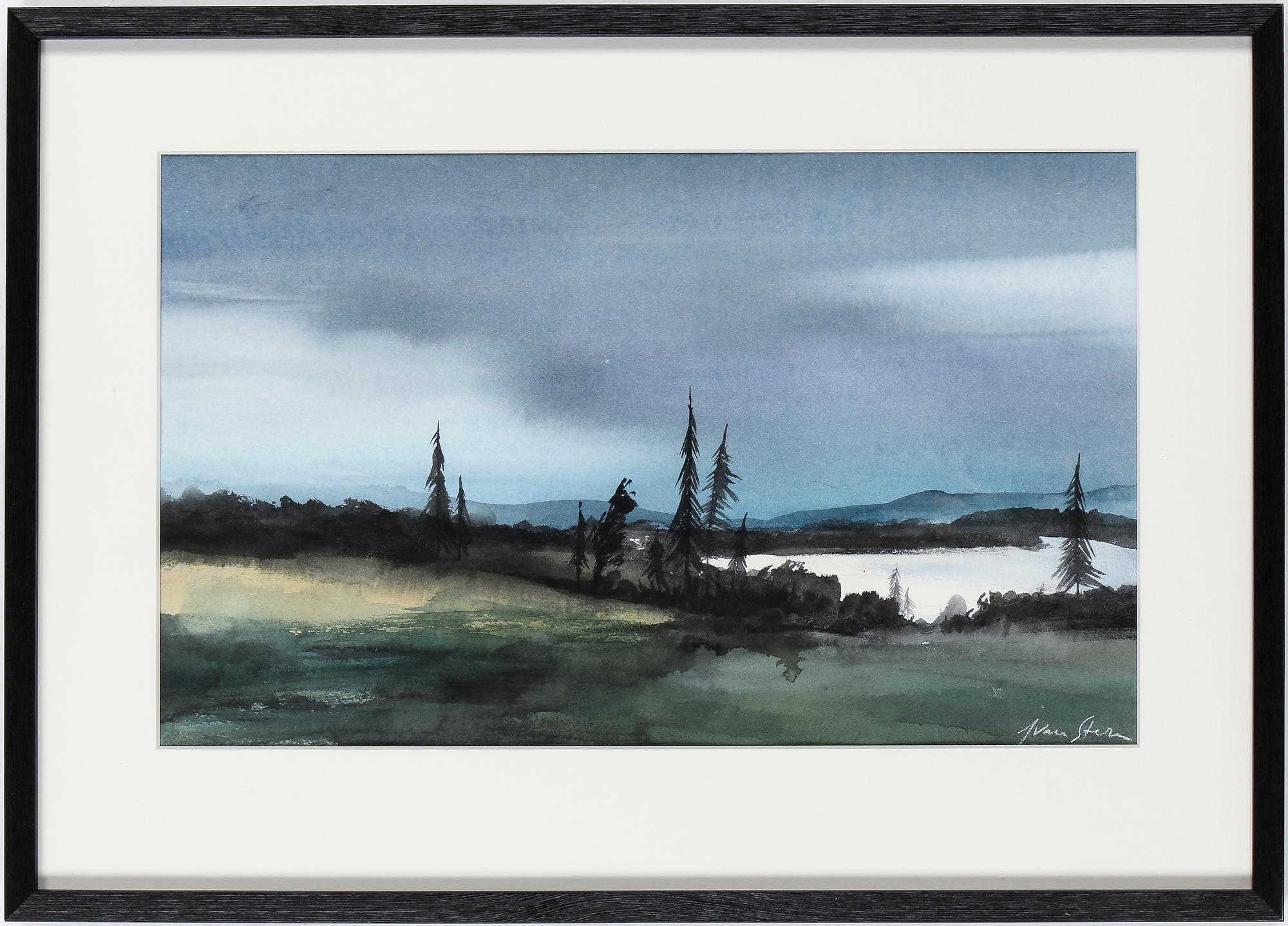 IVAN STERN, akvarell, signerad.