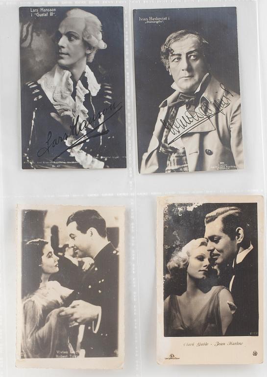 PARTI KÄNDISFOTOGRAFIER, 10 st, varav 3 st signerade.