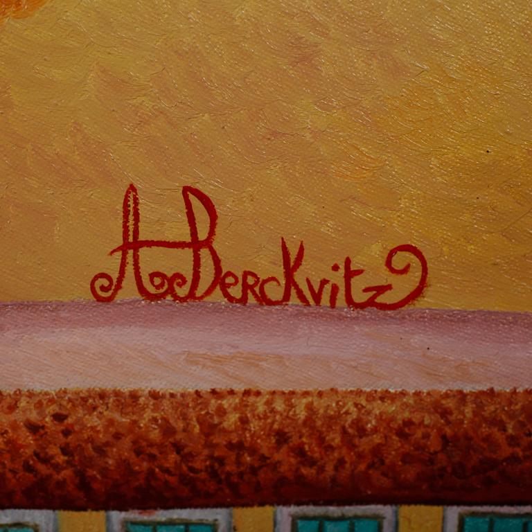 ALAIN BERCK-VITZ, olja på duk, signerad.