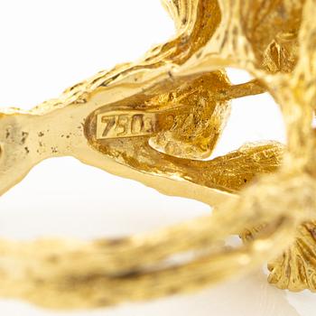 Ring 18K guld med turkoser.