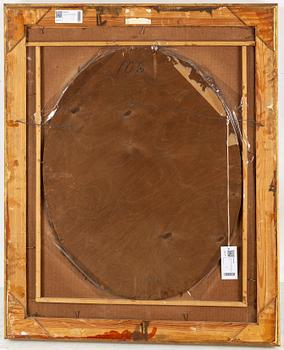 LOUIS MICHEL VAN LOO, after. Oval. Canvas relined on panel 80 x 64 cm.