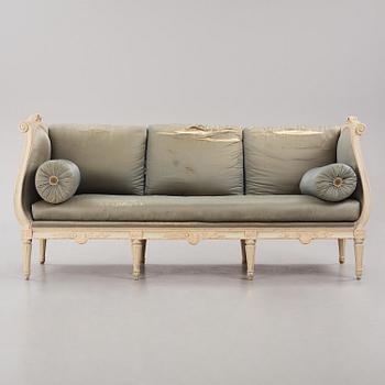 A Gustavian sofa attributed to C. F. Flodin (chairmaker in Stockholm 1776-95).