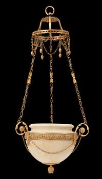 A North European circa 1800 hanging lamp.