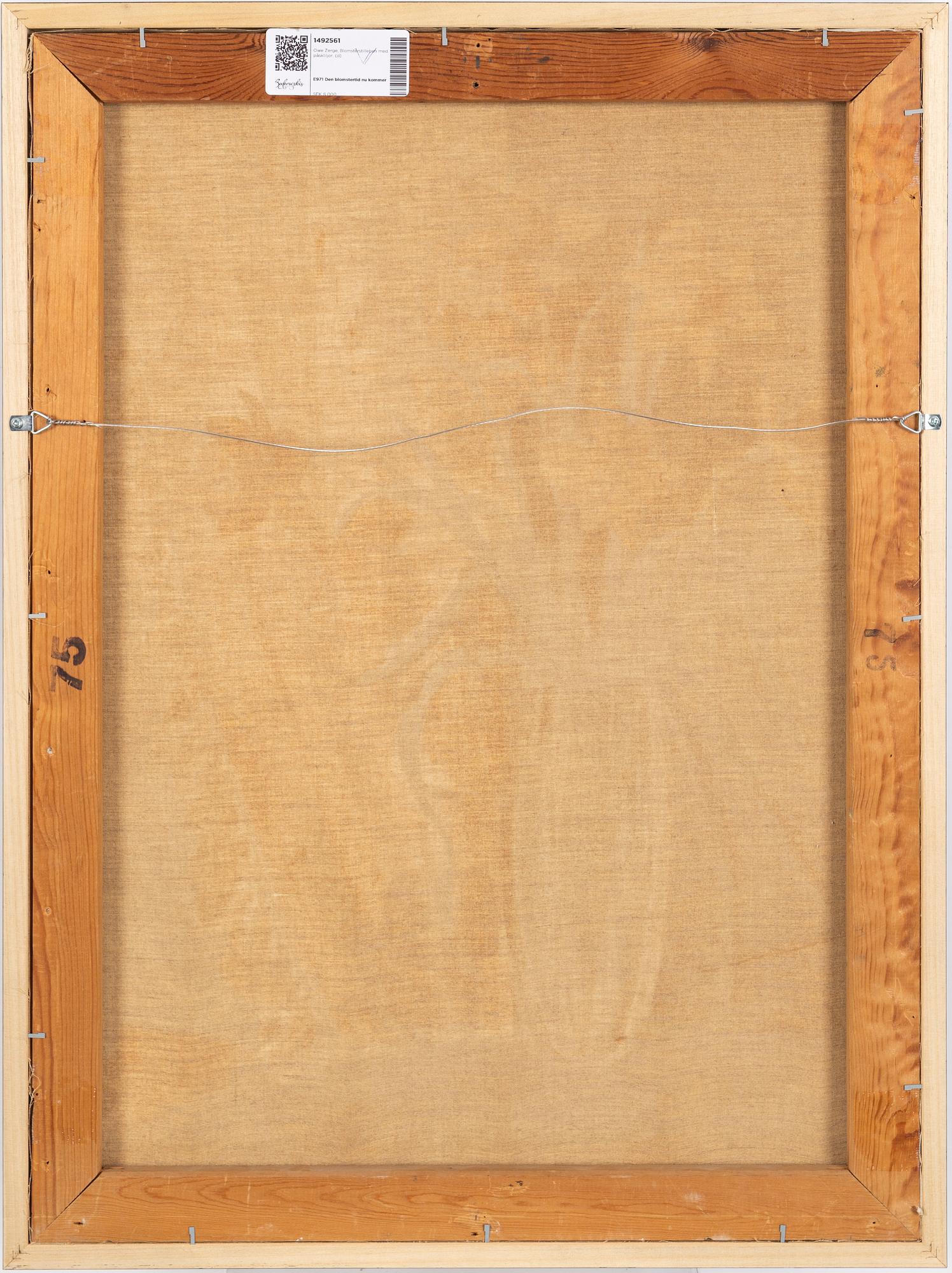 Owe Zerge, Still life with flowers.