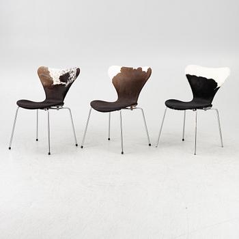 Arne Jacobsen, six 'Serie 7' chairs.
