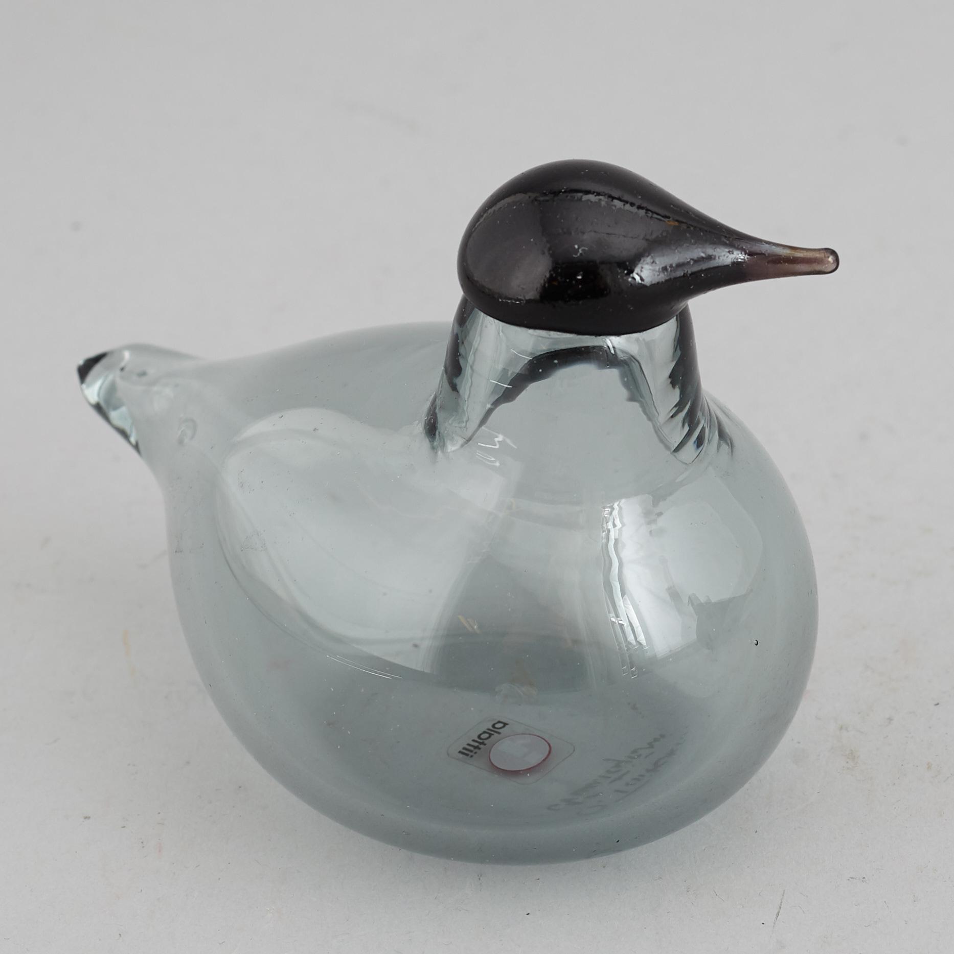 OIVA TOIKKA, six glass birds, Nuutajärvi Notsjö, Finland.