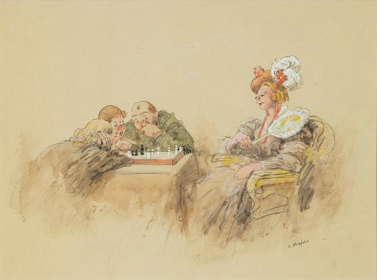 Robert Högfeldt, Schackspel.