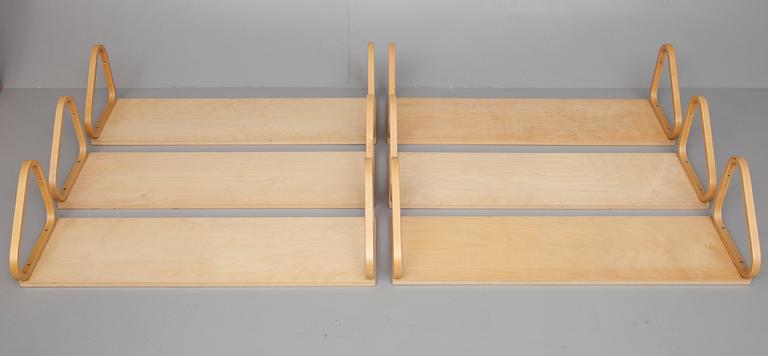 HYLLOR, 6 st, modell 112B, Alvar Aalto, 1900-talets slut.